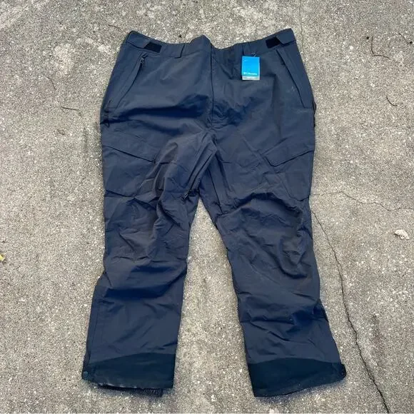 Columbia Omni Tech Powder Stash Black Ski/Snowboard Pants NWT Size 5X Ins. 34”